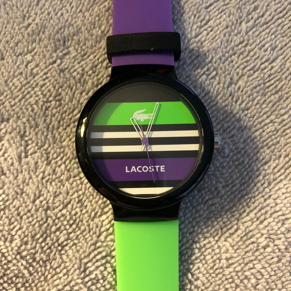 Lacoste Unisex Green & Purple Goa Watch